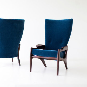 Craft Associates Modern High Back Chairs - Hinsdale Highbacks