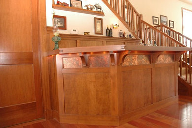 Craftsman bar and wine room