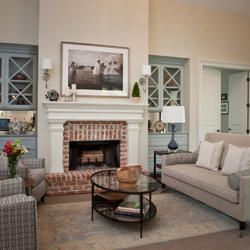 Craftsman Style Family Home-Living Room