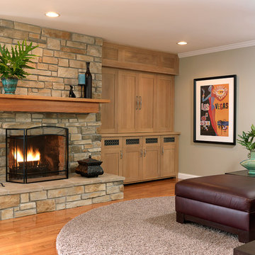 Custom Entertainment Center - Clayton, MO