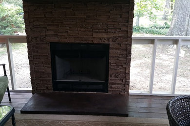 custom fireplace hearth