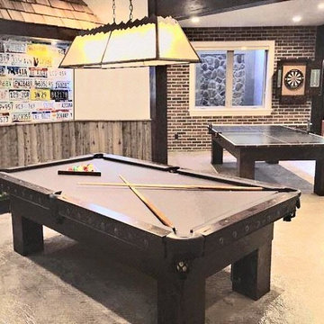 Custom Game Tables in Man Cave