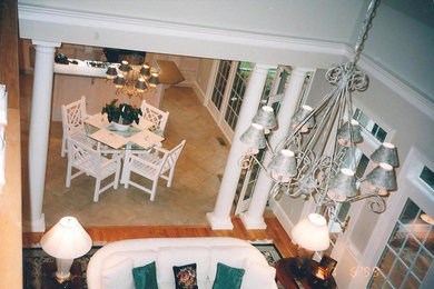 Elegant family room photo in Raleigh