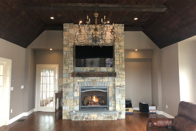 Custom Interior Stone Fireplace