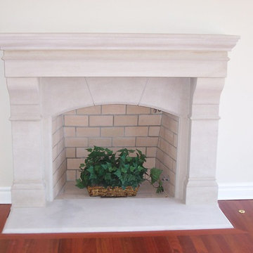 Custom Limestone Fireplaces
