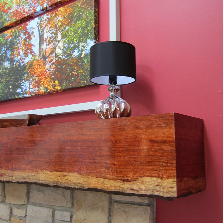 Live Edge Wood Mantel Photos & Ideas Houzz