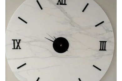 Custom Marble Clock