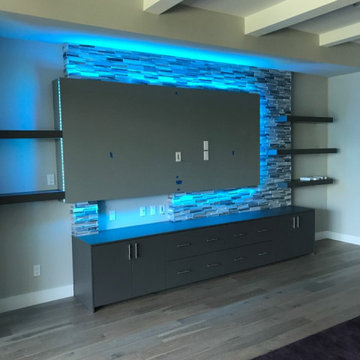 Custom Media Walls & Niches (Various Locations)