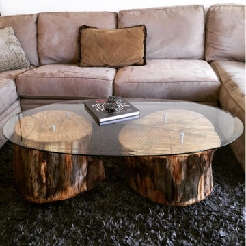 Custom Tree Stump Coffee Table | Brentwood
