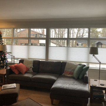 Customer Photos of Installed Pleated Blinds and Honeycomb Shades