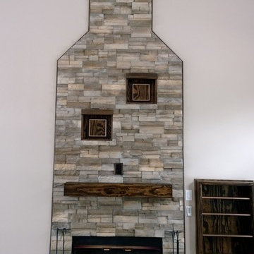 Dans Custom Fireplace and Family Room