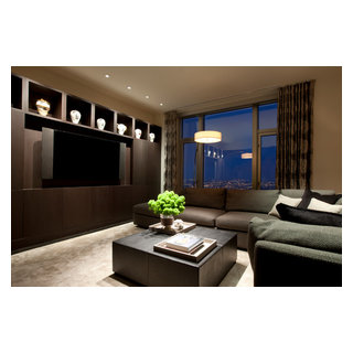 Delaware Place - Contemporary - Family Room - Chicago - by Michael Abrams Interiors | Houzz