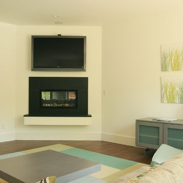 Den with Gas Fireplace