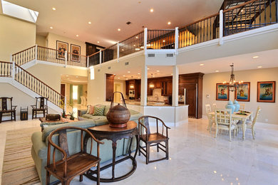 Example of a trendy family room design in Miami