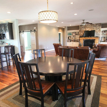 Dining room open to Kitchen and Family Room