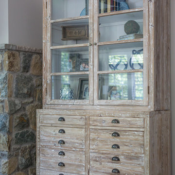 Double Apothecary Cabinet Family Room