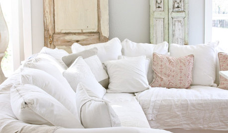 White Slipcovers for Pure Practicality