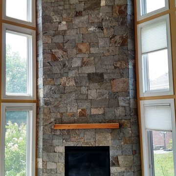 Dry Stack Fireplace