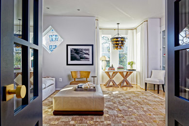 Inspiration for a contemporary family room remodel in DC Metro