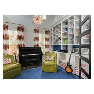 Eclectic & Colorful, Greensboro, NC - Contemporary - Family Room ...