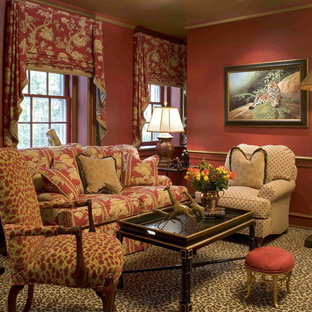 Eclectic Safari Inspired Library