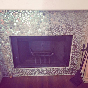 Eden Mosaic Tile Installations: River Rock Pattern Mosaic Stainless Steel Tile