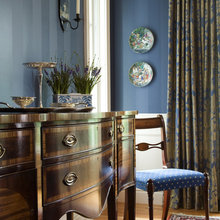 blue dining rooms