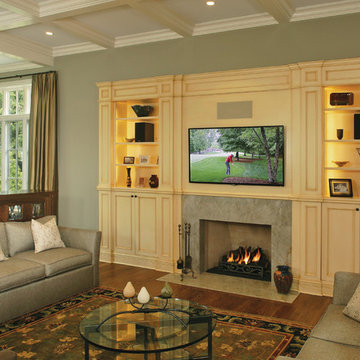 Entertainment Center with fireplace