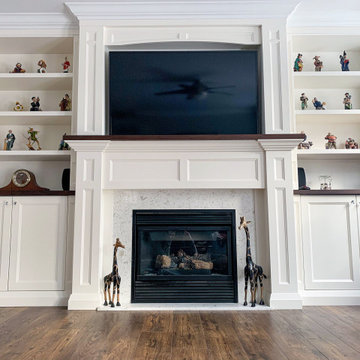 Entertainment Wall Fireplace Built-In