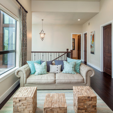 Family room- 2014 Parade Home in Willie Nelson's Tierra Vista