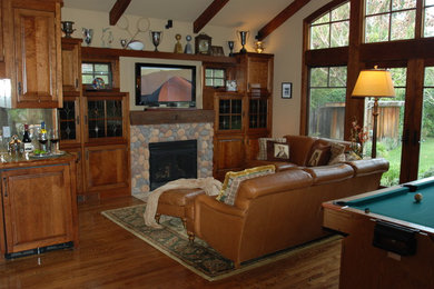 Eclectic family room photo in San Francisco