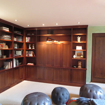 Family Room Bookcase & TV Cabinet in Walnut
