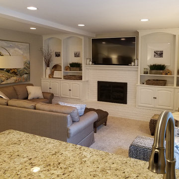 FAMILY ROOM, BOOKCASE, Transitional, After, Fairport, NY