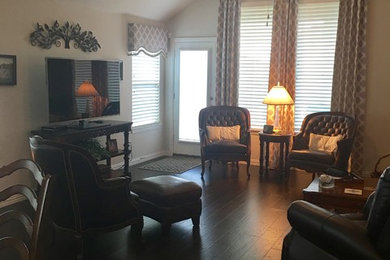 Family Room Cornices and Drapes in Celina, TX