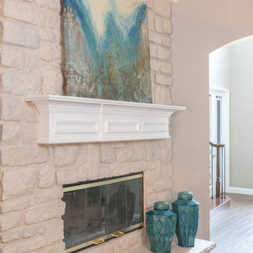Family Room Fireplace – Allen, Texas