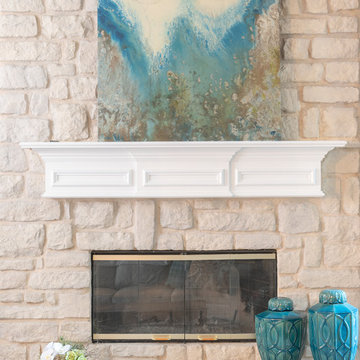 Family Room Fireplace – Allen, Texas