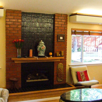 Family room fireplace