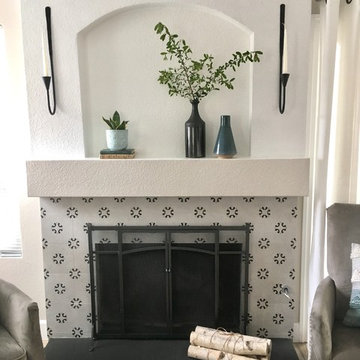 Family room fireplace refresh