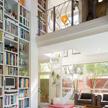 Family room + library