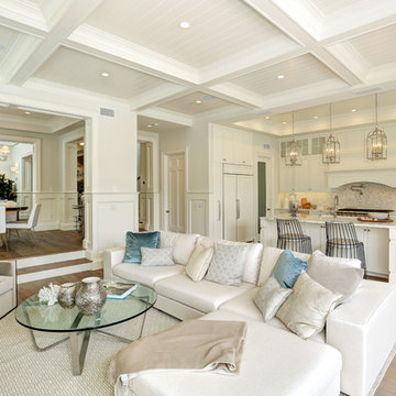 Family Room- Meticulously Detailed Cape Cod Home in Manhattan Beach, CA