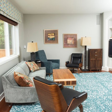Family room - Mid Century inspired remodel