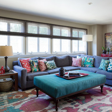 Family Room that Invites Lounging!