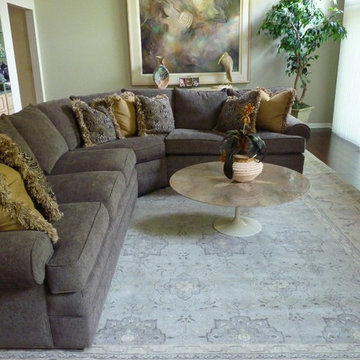 Family Room With Gray Sectional