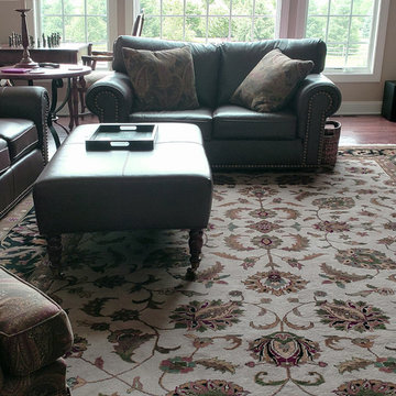 Family Rooms & Great Rooms with Oriental Rugs