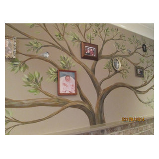 Family Tree - Rustic - Family Room - Raleigh - by Artrageous-ART.com ...