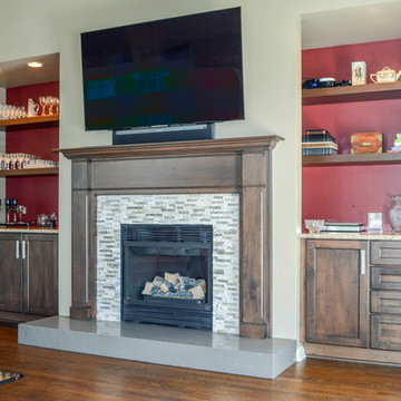 Fireplace and storage