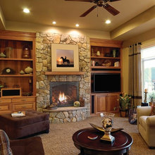 Family room fireplace and TV placement