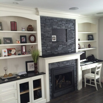 Fireplace/ Entertainment Centre with Desk