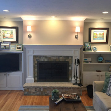 Fireplace Mantel and built-in