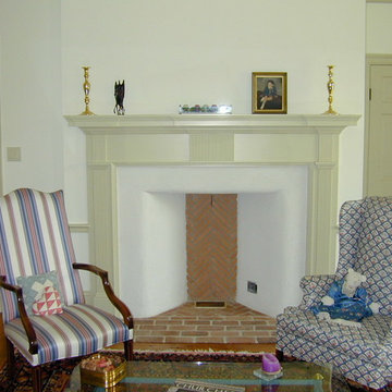 Fireplace Mantel with Fluting Details